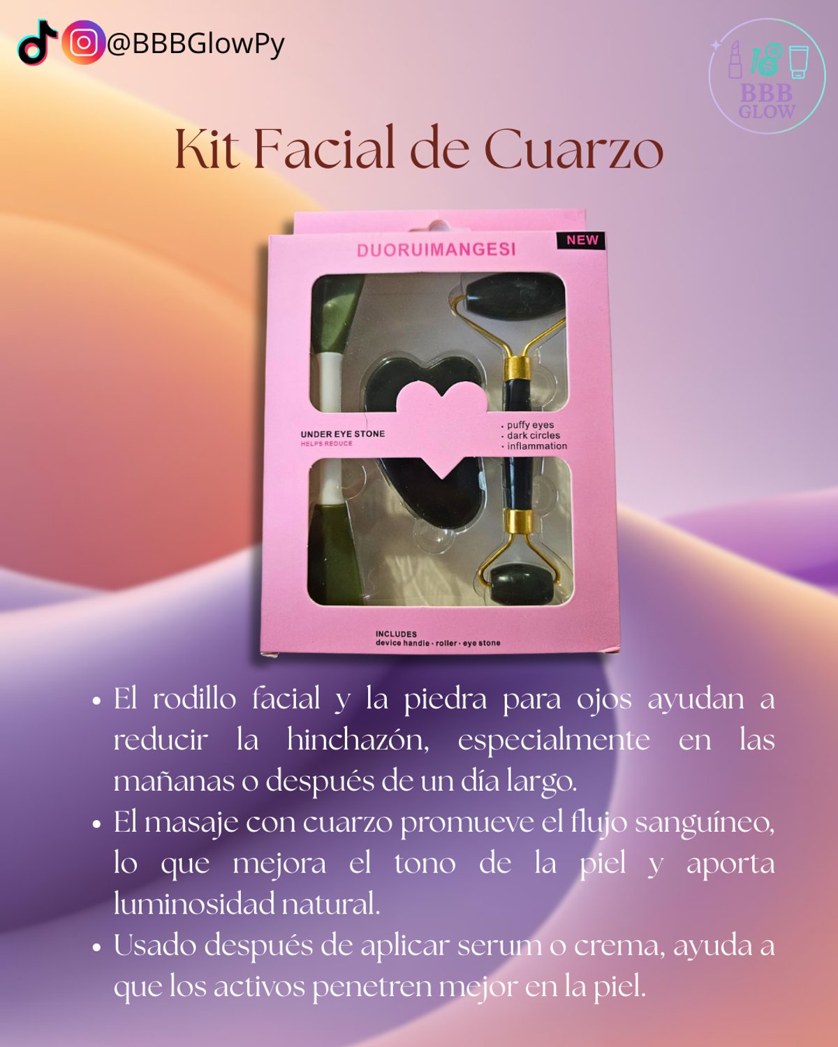 Kit De Masaje Facial De 3 Piezas