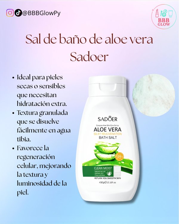Sal De Baño De Aloe Vera - Sadoer