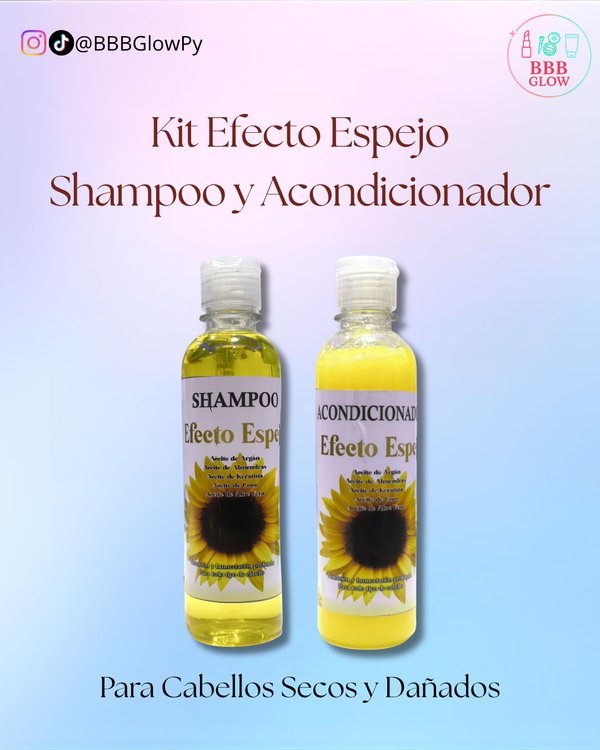 Kit Shampoo Y Acondicionador Efecto Espejo