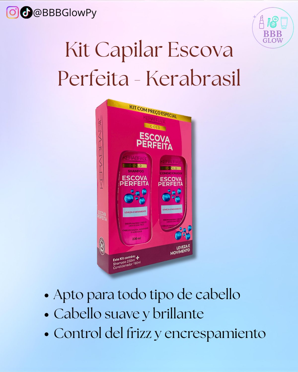 Kit Shampo Y Acondicionador Brashin Perfecto