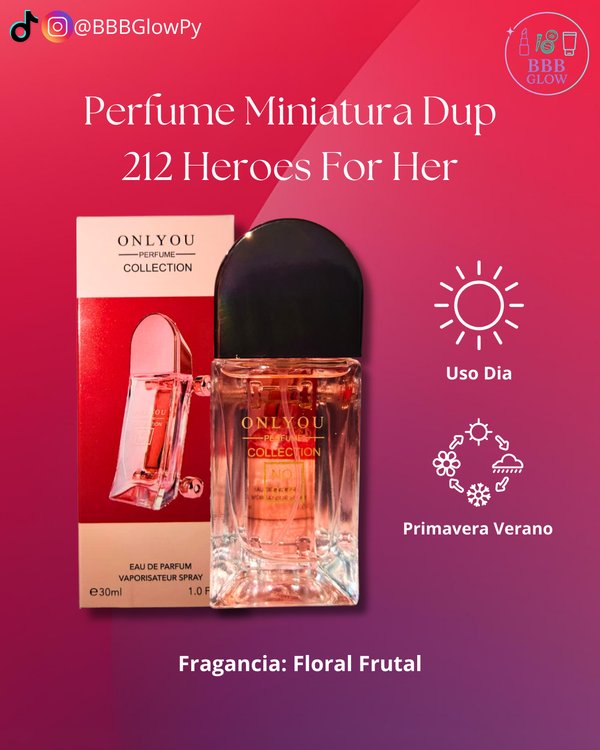 Perfume Miniatura Dup 212 Heroes For Her