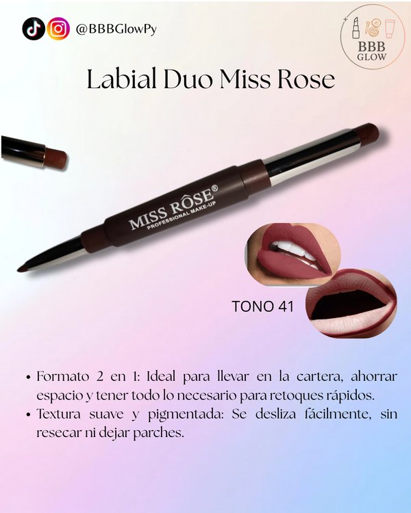 Labial Duo Miss Rose