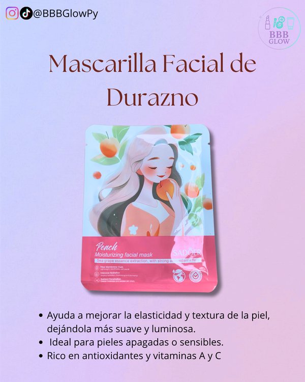 Mascarilla Facial De Anime Durazno