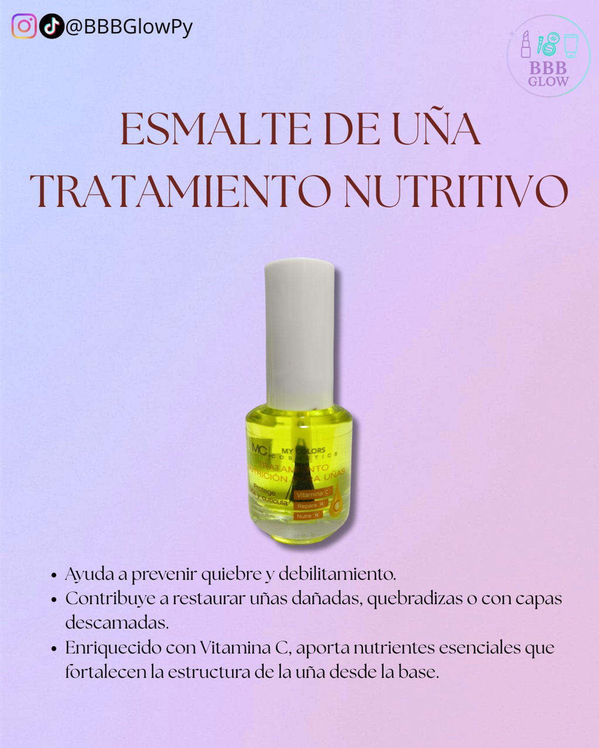 Esmalte De Uña Tratamiento Nutritivo
