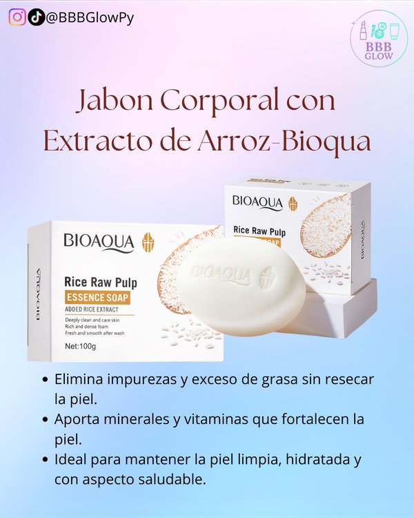 Jabon De Arroz Bioaqua