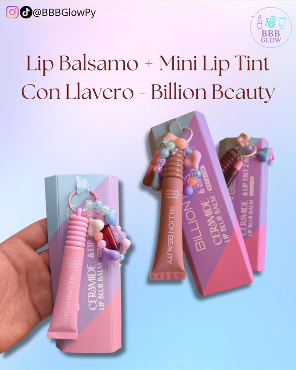 Lip Gloss Con Llavero Con Ceramida