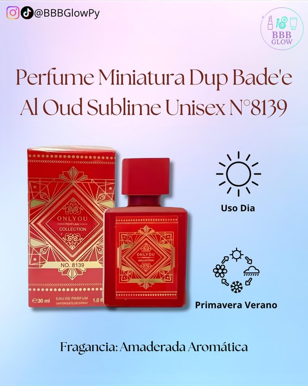 Perfume Miniatura Dup Sublime Honor & Glory Unisex N°8139