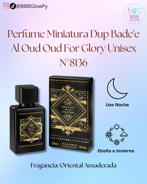 Perfume Miniatura Dup Oud For Honor & Glory Unisex N°8136