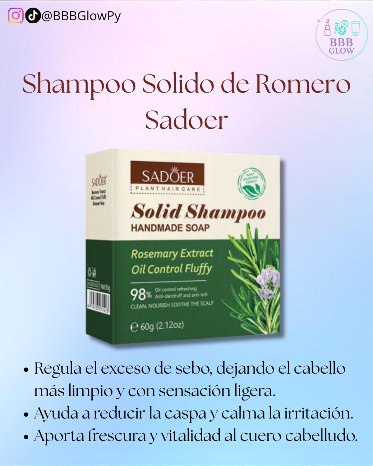 Shampoo Solido - Sadoer - 2