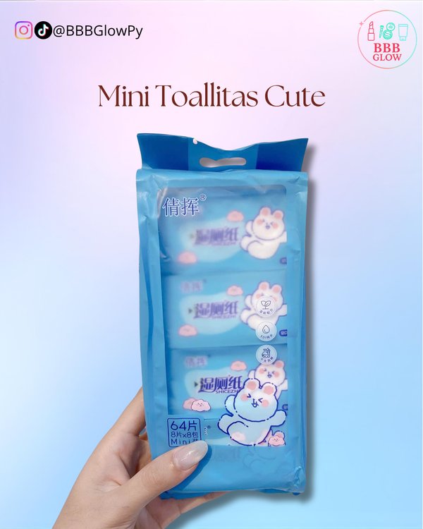 Mini Toallita Azul Osito