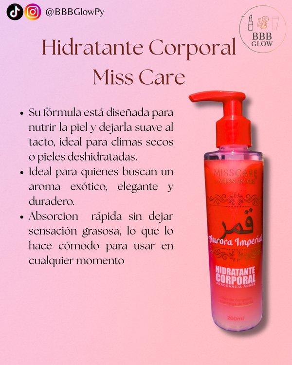 Hidratante Corporal Miss Care Imperial Arabe