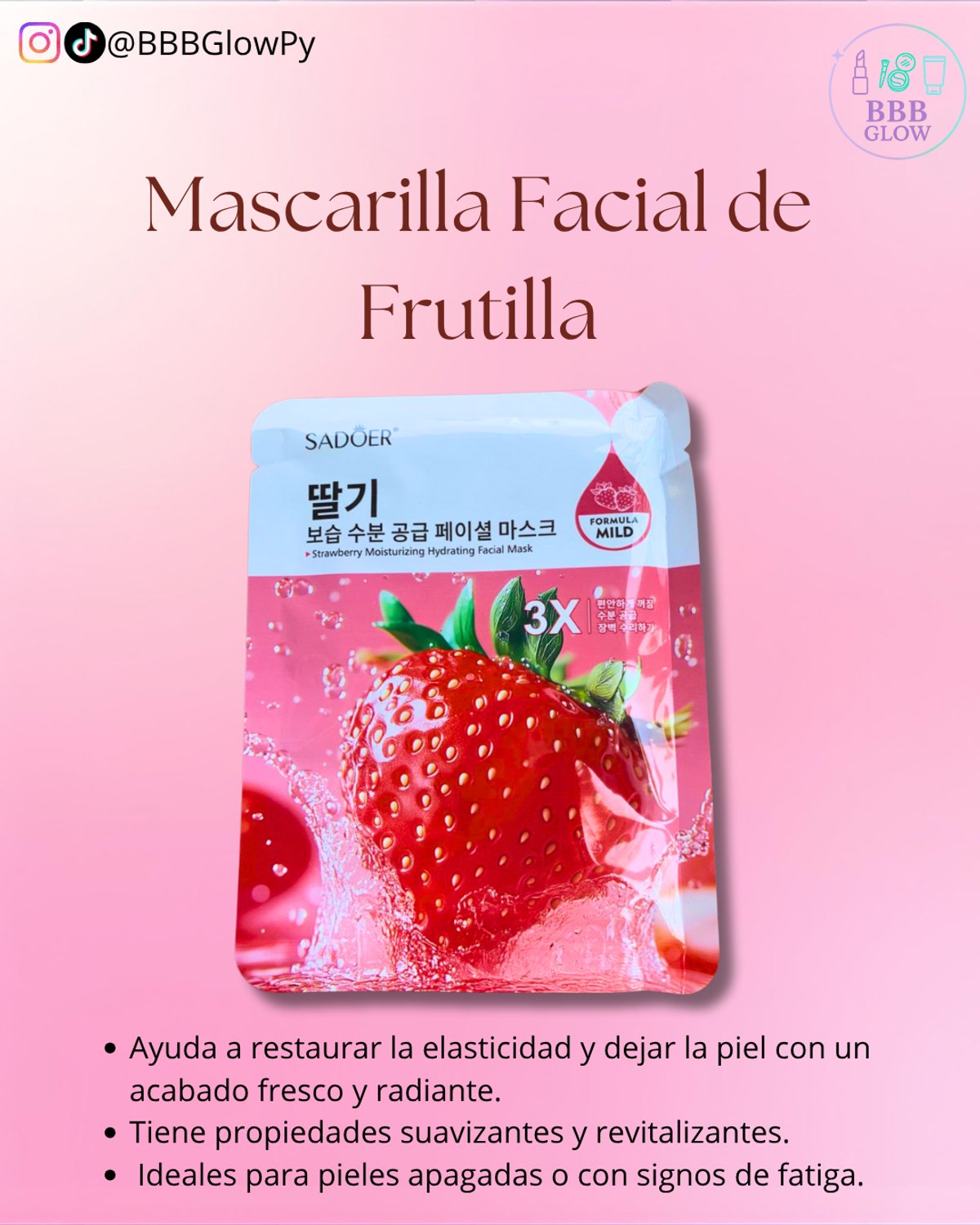 Mascarilla Facial De Frutilla