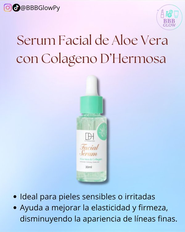 Serum Facial De Aloe Vera Con Colageno