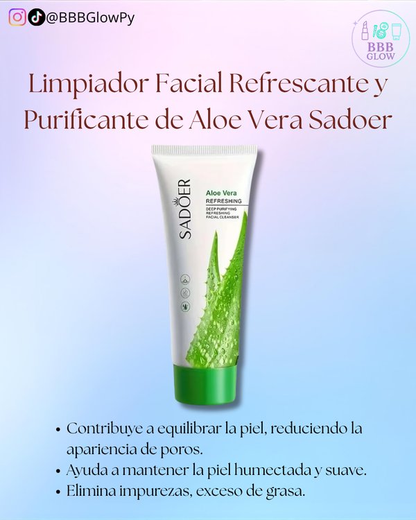 Limpiador Facial De Aloe Vera - Sadoer