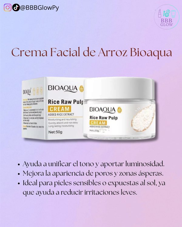 Crema Facial De Arroz - BIOAQUA