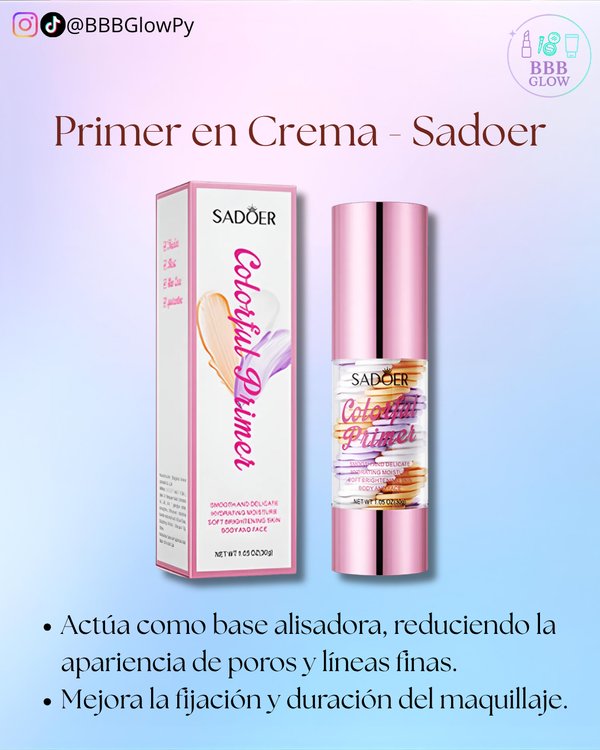 Primer En Crema Colorful- Sadoer