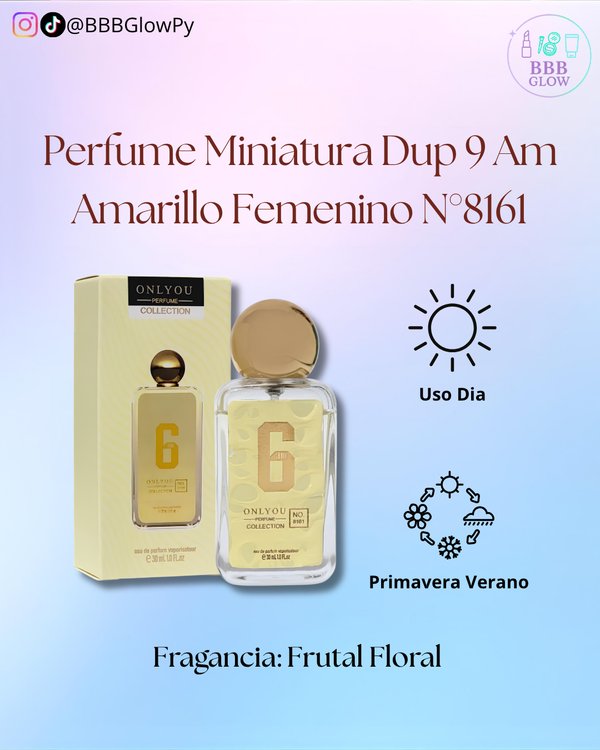 Perfume Miniatura Dup 9 Am Amarillo Femenino N°8161