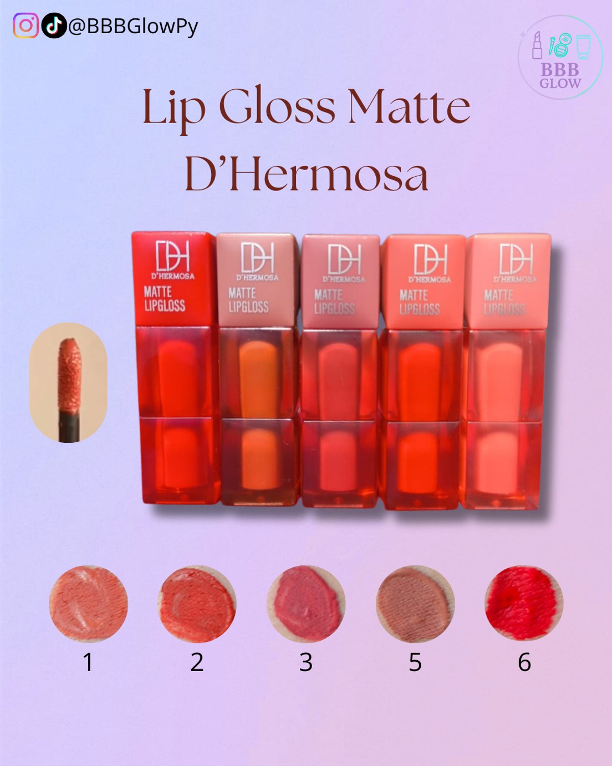 Lip Gloss Matte D'HERMOSA