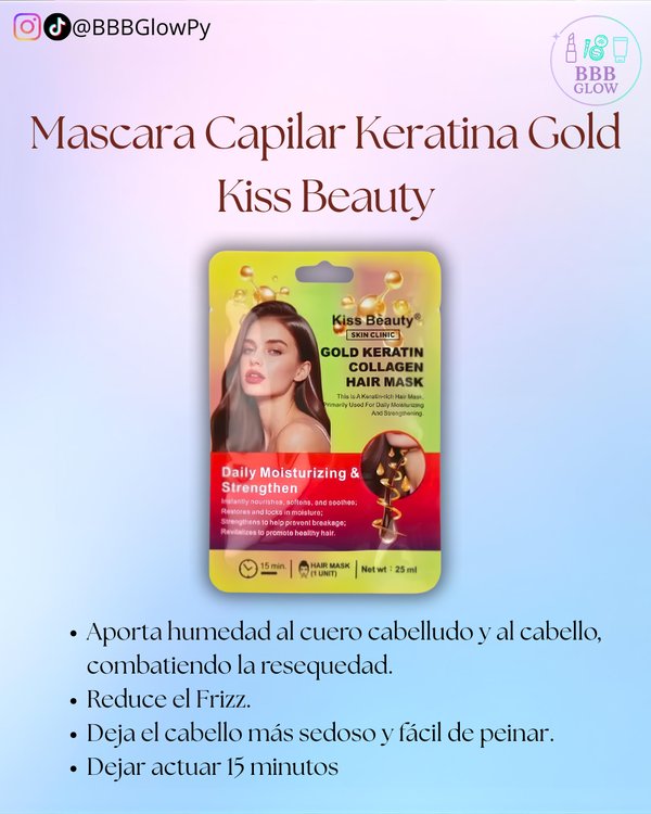 Mascara Capilar Gold Keratina