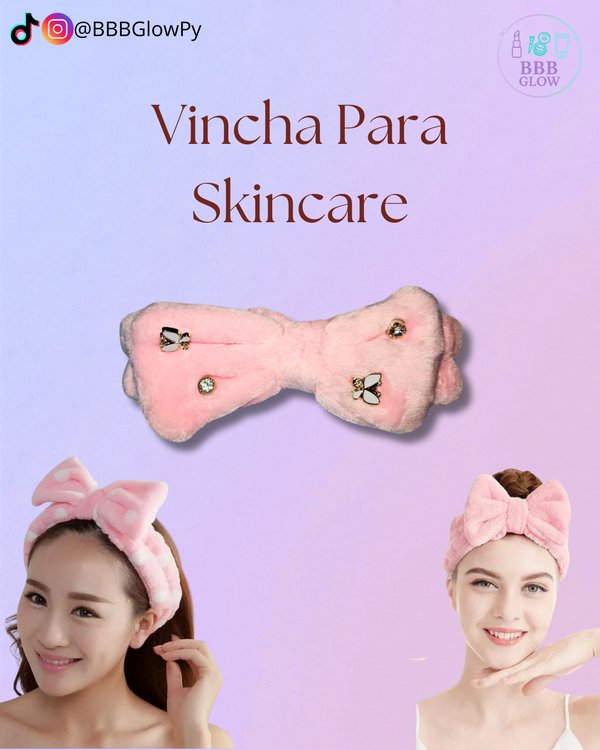 Vincha Skin Care Con Mariposas