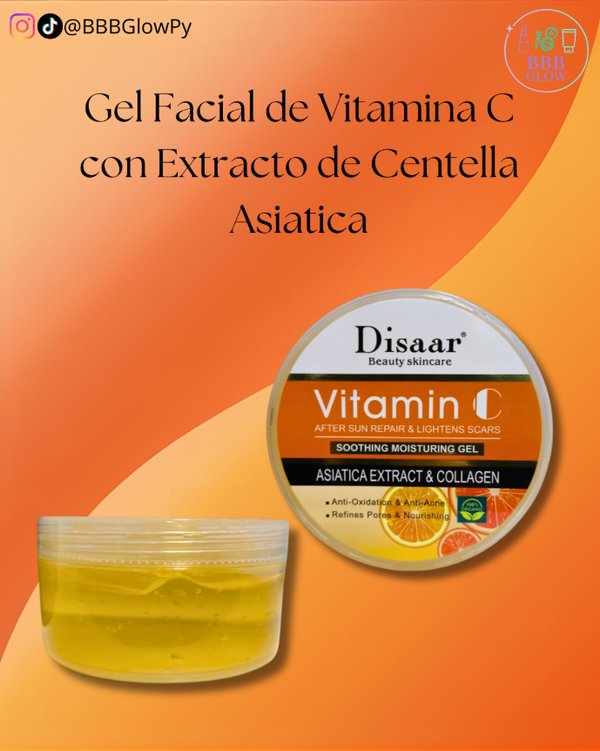 Gel Facial De Vitamina C Con Extracto De Centella Asiatica
