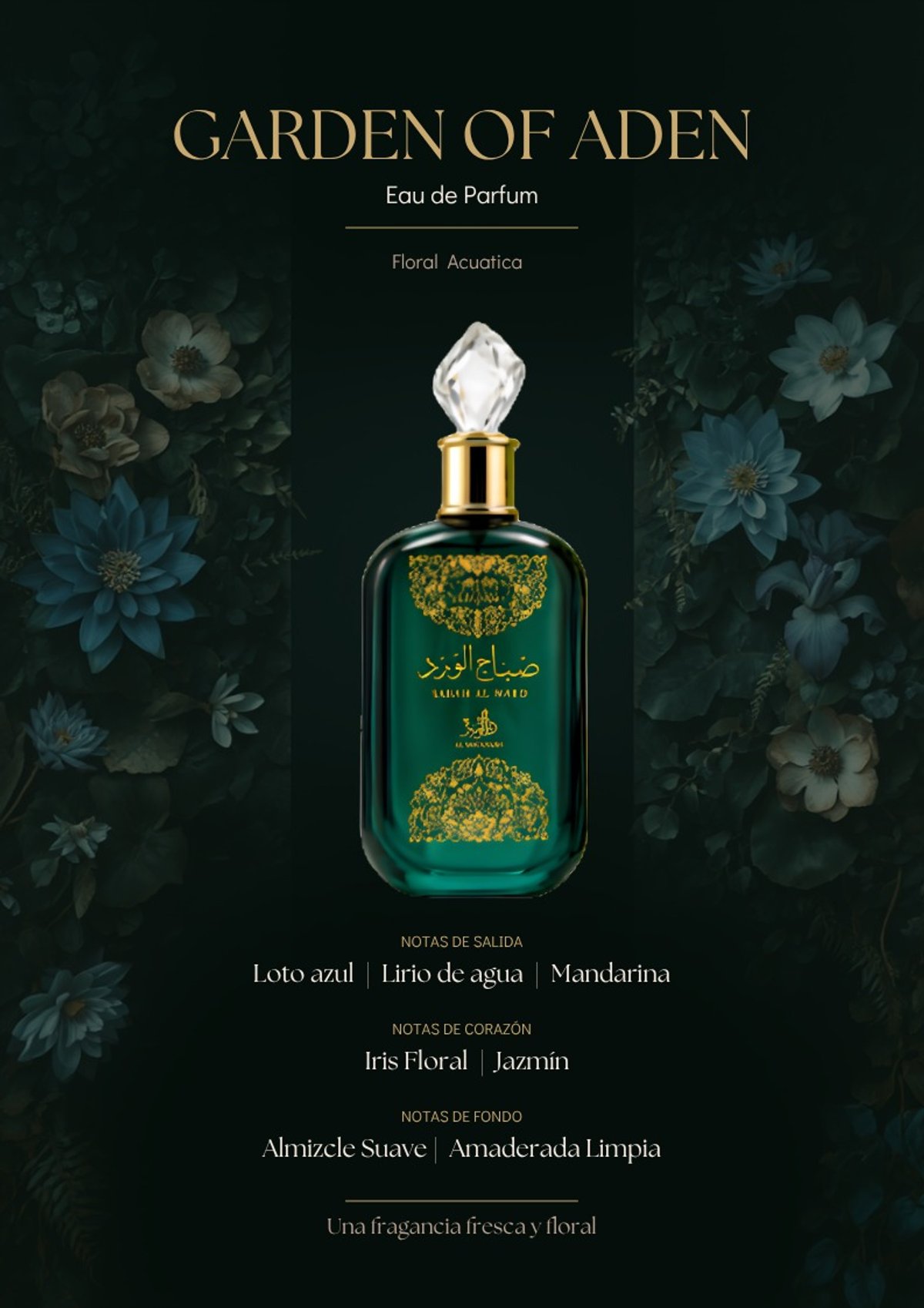 Perfume Al Wataniah Sabah Al Ward Garden of Eden EDP Femenino - 100mL - 2