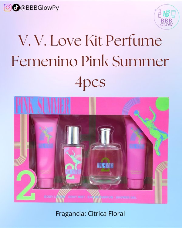 Kit 4 Piezas Pink Summer