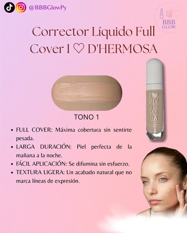 Corrector Liquido Full Cover D' Hermosa