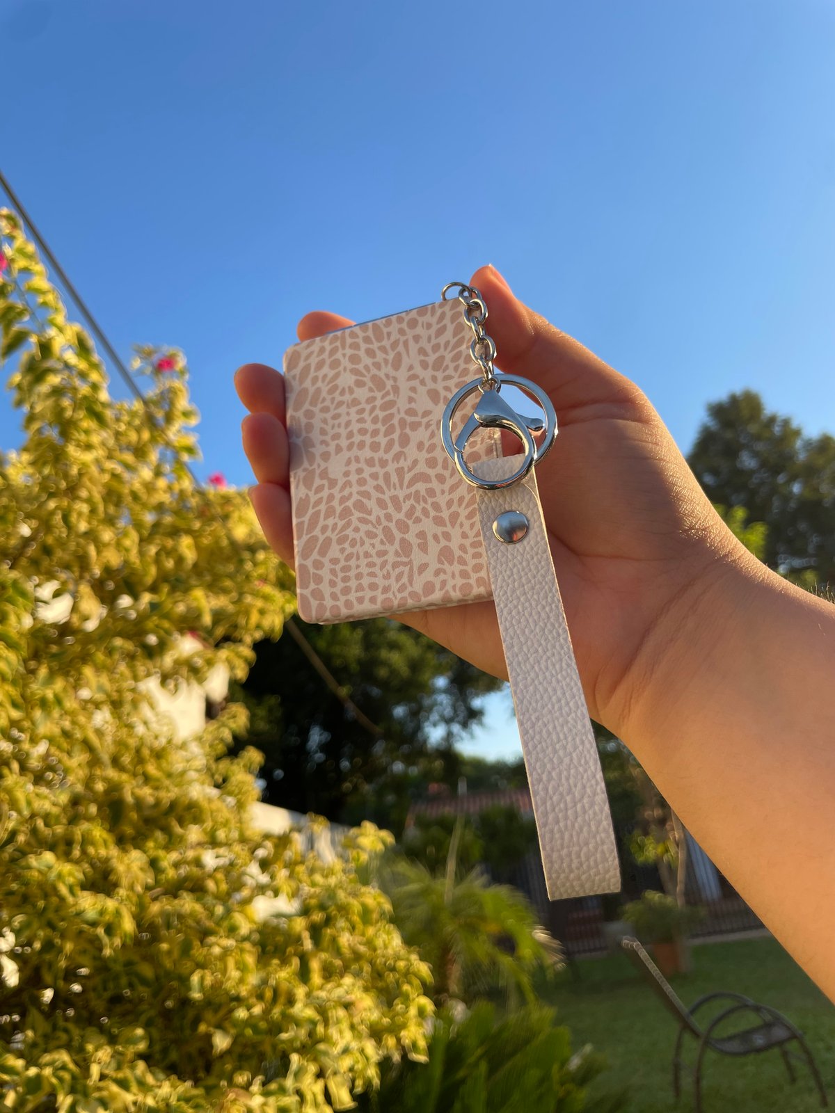 ESPEJO DOBLE+LLAVERO+CORREA💘 - 5