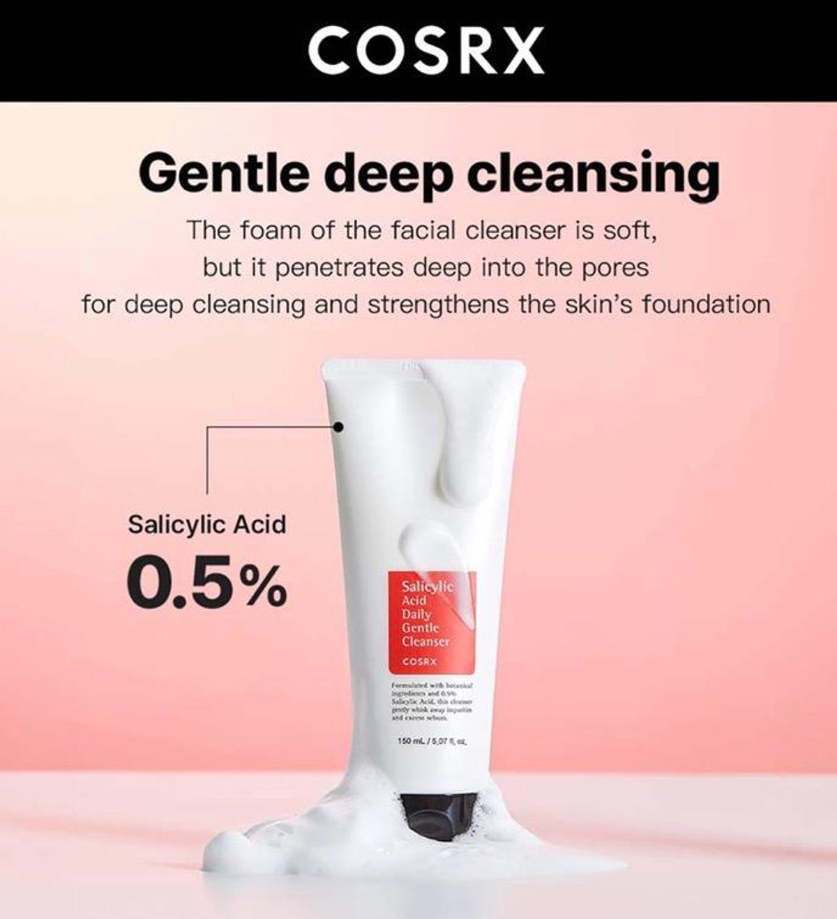 Limpiador facial COSRX Daily Gentle Cleanser