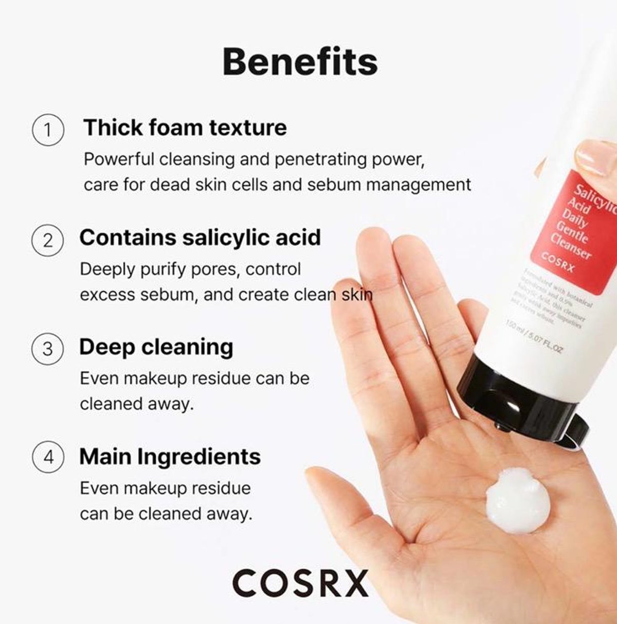 Limpiador facial COSRX Daily Gentle Cleanser - 2