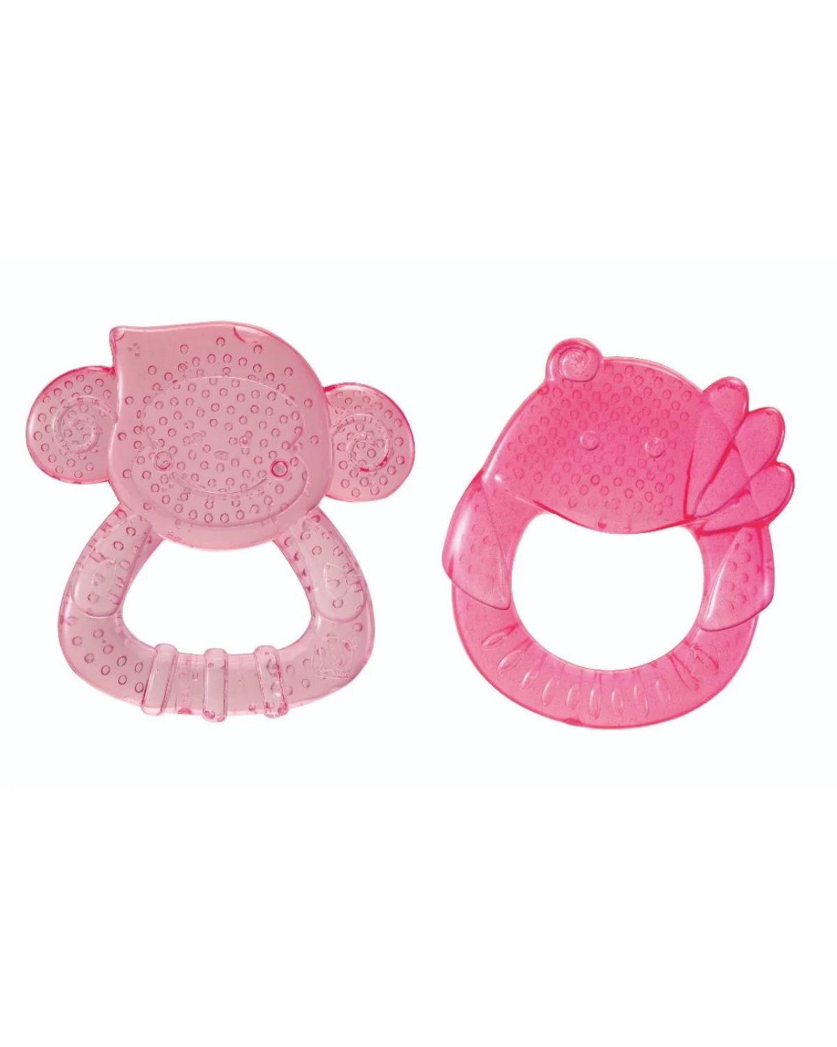 Infantino - Teething Pals Rosa - Set de 2 mordillos - 2