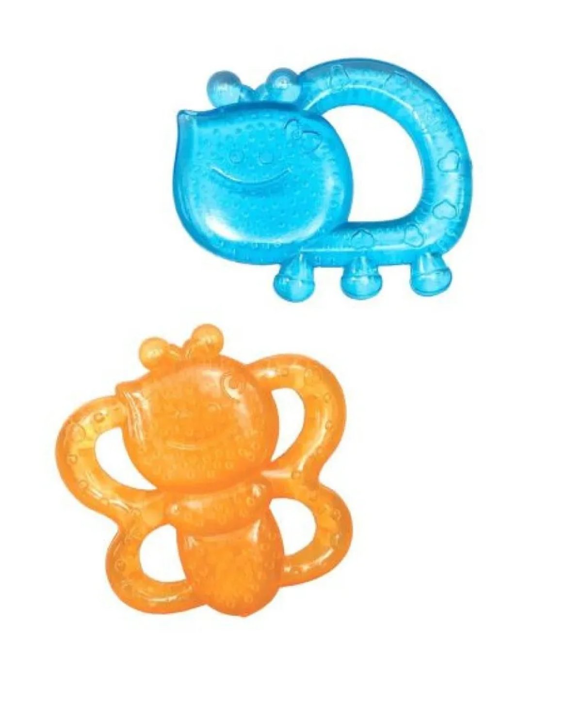 Infantino - Teething Pals Celeste - Set de 2 mordillos - 2