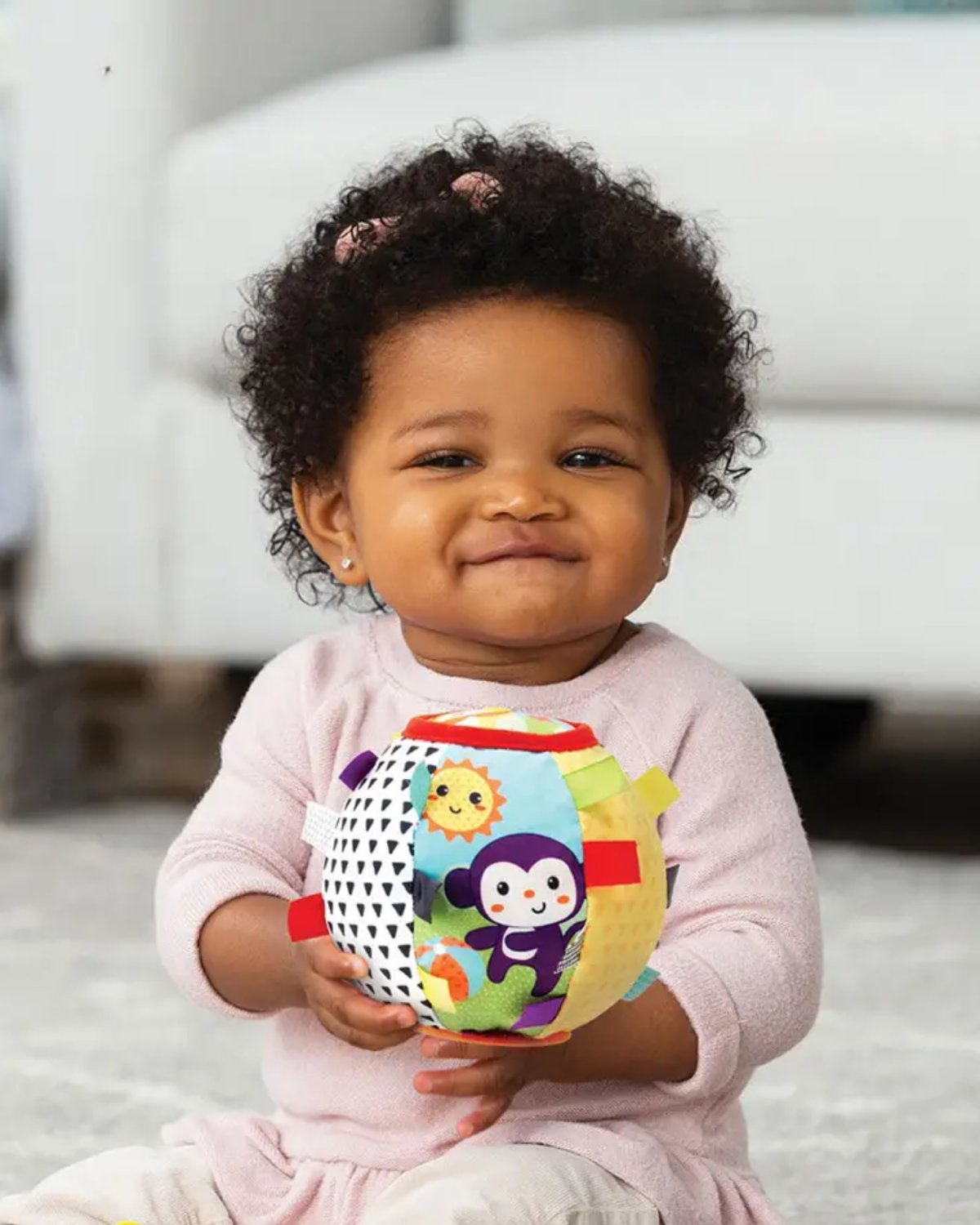 Infantino - Sensory Ribbon & Chime Ball - Pelota Sensorial - 2