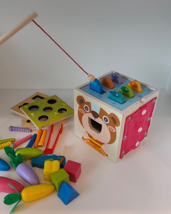 Cubo Multi Juegos Montessori