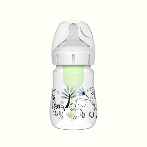 Dr Brown´s - Biberón Opt Boca Ancha con Diseño Elefantito 150ml N1