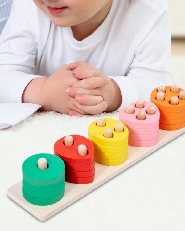 Clasificador de Formas Frutas - 5 Columnas 