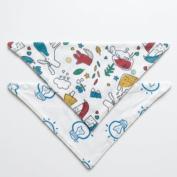 Set de Babero Bandana x2
