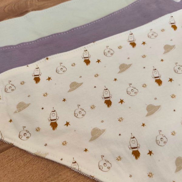 Set de Babero Bandana x3 