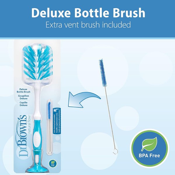 Dr Brown´s - Cepillo para Biberón Celeste Deluxe