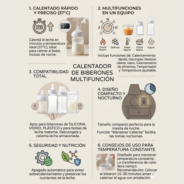 Mua Mua - Calienta Biberon Multifunción Doble
