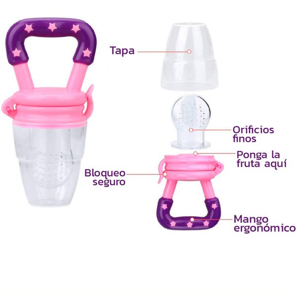 Chupete para frutas - Incluye 3 Tetinas 4meses - 2 años