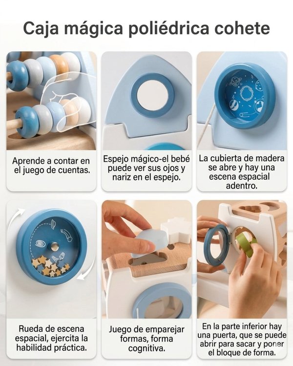 Cohete Espacial de Madera