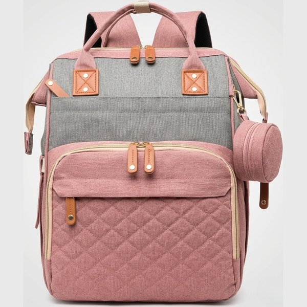 Mua Mua - Mochila con cambiador Premium Rosa