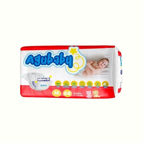Pañal Agubaby 68und M