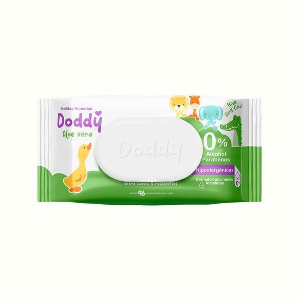 Toallitas Humedas Doddy Aloe Vera 96und
