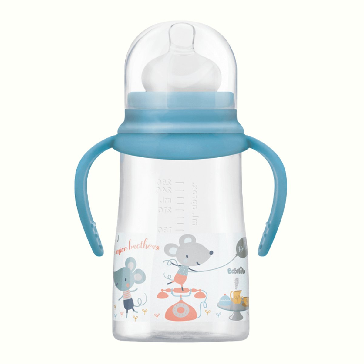 Babelito - Biberon Boca Ancha con Asas 250ml - 9