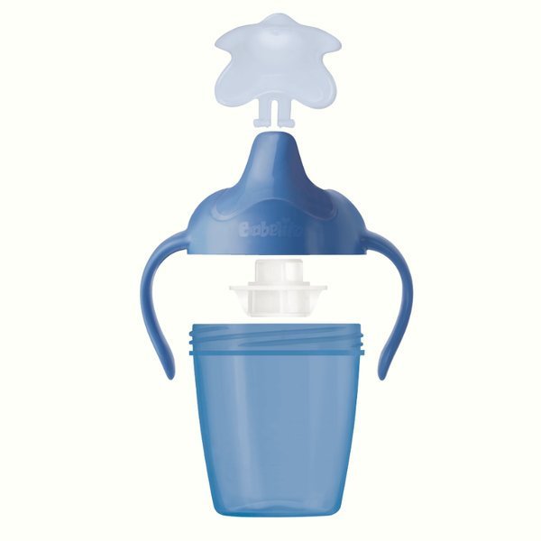Babelito - Vaso Antiderrame Azul con Asas 250ml