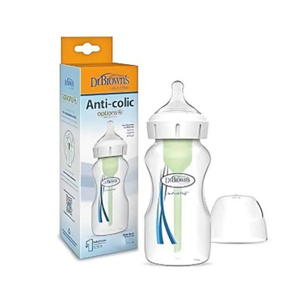 Dr Brown´s - Biberón Opt Boca Ancha 270ml Nivel 2 3m+