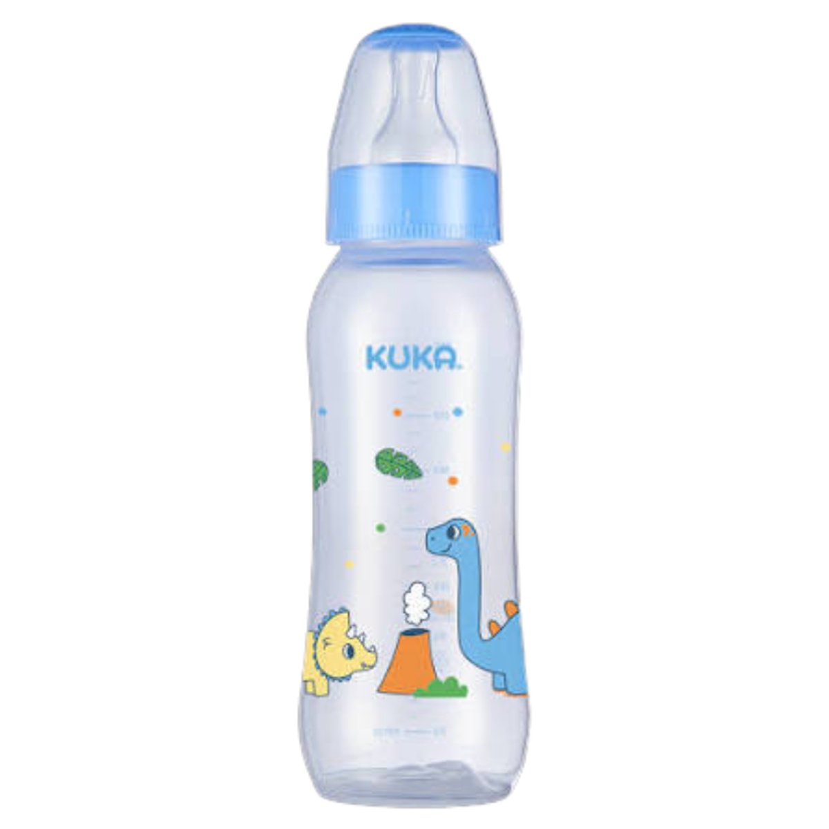 Kuka - Biberón Natural Color Nivel 2 Celeste 250ml
